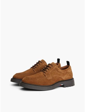 Tommy Hilfiger Mens Suede Derby Shoe - Coconut Grove - US 11.5 / EU 45