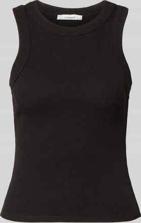 Topshop Tanktop in Ripp-Optik Modell MARY in Black, Gr&ouml;&szlig;e M
