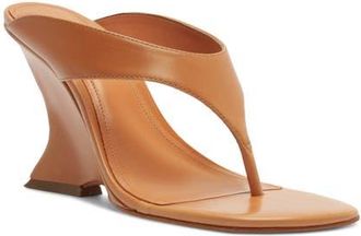 Schutz Maya Wedge Sandal in Earth Clay at Nordstrom, Size 10.5