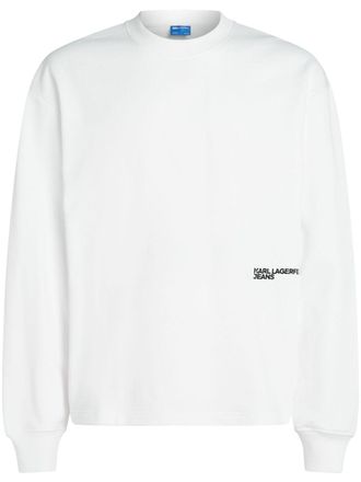 Karl Lagerfeld graphic-print sweatshirt - men - Organic Cotton - L - White