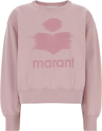 Isabel Marant Pastel Pink Cotton Blend Mobyli Sweatshirt