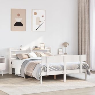 Berkfield Home Bed Frame without Mattress White 160x200 cm Solid Wood Pine