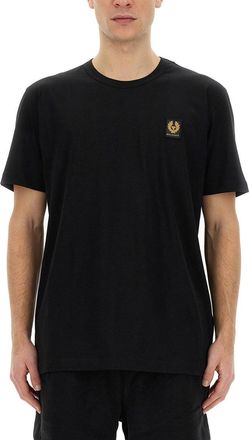 Belstaff T-Shirt With Logo Patch-Uomo