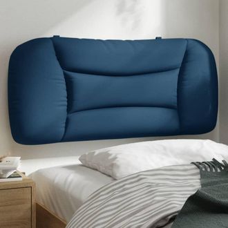 vidaXL Cabecero De Cama Acolchado Tela Azul 90 Cm Vidaxl