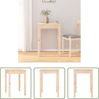 vidaXL vidaXL Tavolo da pranzo in legno massello - Tavolo da Pranzo 55x55x75 cm in Legno Massello di Pino