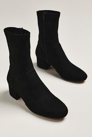 Silent D Block-Heel Ankle Boots
