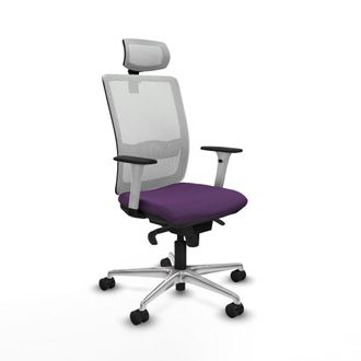 Piqueras y Crespo Silla De Oficina Piqueras Y Crespo Haches Blanco Espuma Alta Densidad