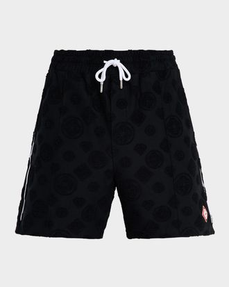 Casablanca Mens Monogram Jacquard Towelling Shorts