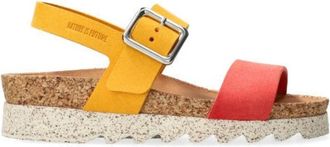 Mephisto Rood Geel Ergonomische Sandaal - Dames - Sandalen - Geel - 41 EU - Schoenen