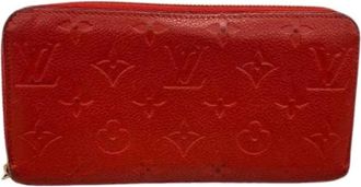 Louis Vuitton Pre-owned Wallets, female, Red, Size: ONE SIZE Pre-owned Vintage Long Wallet