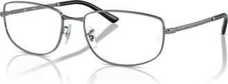 Ray-Ban 56mm Irregular optical glasses in Silver at Nordstrom