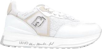 Liu Jo Lace-Up Polyurethaan Sneakers - Dames - Sneakers - Wit - 36 EU - Schoenen