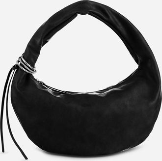 Heine Umh&auml;ngetasche HEINE, Damen, Gr. B/H/T: 36cm x 20cm x 5cm, schwarz, Metall, Viskosemischung, unifarben, Taschen Umh&auml;ngetasche