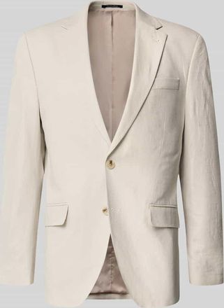 Christian Berg Sakko aus Leinen-Mix mit Pattentaschen in Beige, Gr&ouml;&szlig;e 102