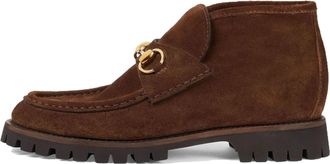 Gucci (WMNS) Gucci Horsebit Ankle Boot Brown Suede 764206-0PV00-2206