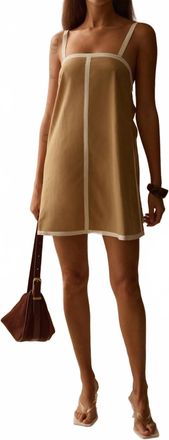 SANCIA Paige Mini Dress In Tan