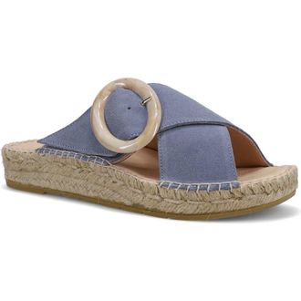 Ron White Erin Espadrille Platform Wedge Slide Sandal in Denim at Nordstrom Rack, Size 10-10.5Us / 41Eu