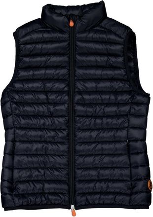 Save The Duck Ladies Black Charlotte Quilted Vest, Brand Size 0 (X-Small)