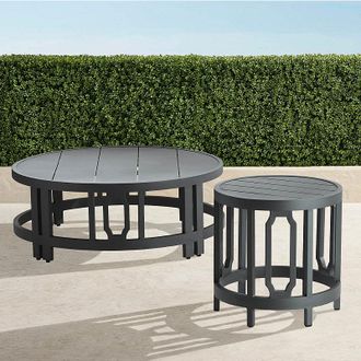 Frontgate Porticello Aluminum Coffee & Side Tables - Coffee Table - Frontgate