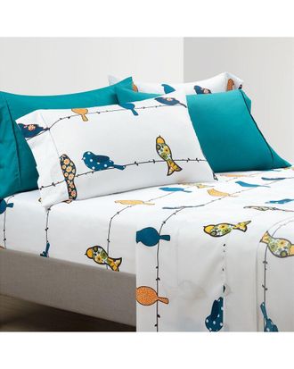 Lush D&eacute;cor Lush Decor Rowley Birds Soft Sheet Set