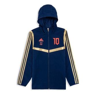adidas Mens adidas Falcon Zidane Soccer/Football Training Hooded Jacket Blue DZ7312