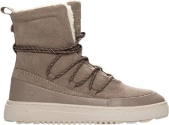 HUB Tijdloze Donker Taupe Laarzen voor Dames - Dames - Winterlaarzen - Beige - 37 EU - Su&egrave;de - Schoenen