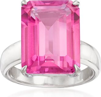 Ross-Simons Pink Topaz Ring in Sterling Silver