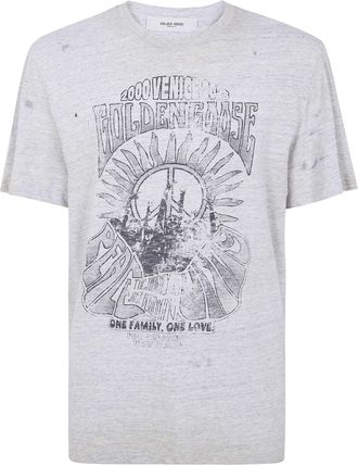 Golden Goose Journey MS T-Shirt Regular Cotton Slub Jersey Vintage