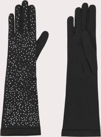 Seymoure Grace Glove with Handset Crystals in Black at Nordstrom