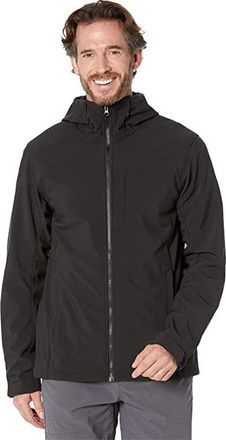 Helly Hansen Paramount Hooded Softshell Jacket Mens Clothing Black : LG, Polyester/Elastane