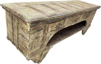 Wanderlust Deco Mueble bajo de madera artesanal 165-175x45x57h cm