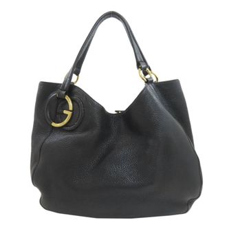 Gucci Black Leather Tote Bag (Pre-Owned)