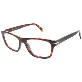 David Beckham Mens Brown Rectangular Eyeglass Frames DBDB701100UC52