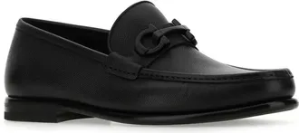Ferragamo Mens Calf Leather Loafer Black