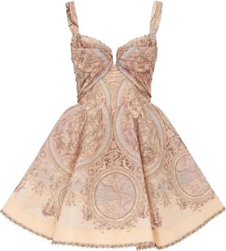 Zimmermann Ascent Drape Mini Dress - - Dresses - Donna - Beige - M