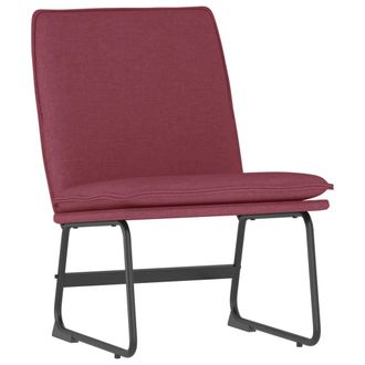 vidaXL Sill&oacute;n De Relax Tela Rojo Tinto 52x75x76 Cm Vidaxl