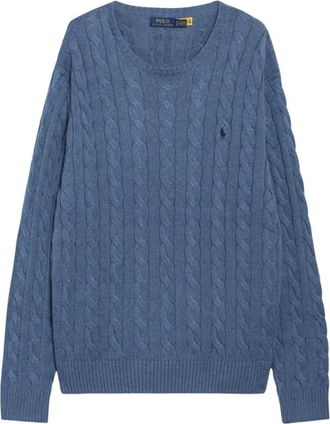 Polo Ralph Lauren LS Driver CN Long Sleeve Pullover - Heren - Truien - Blauw - Maat: L Katoen