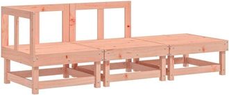 vidaXL 3 Piece Garden Lounge Set Solid Wood Douglas vidaXL