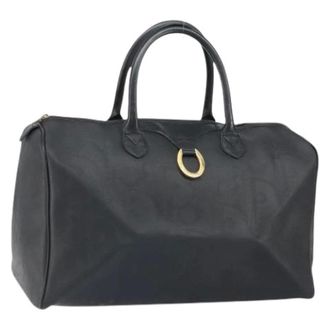Dior Pre-owned Handbags, female, Black, Size: ONE SIZE Pre-owned Vintage Boston Bag