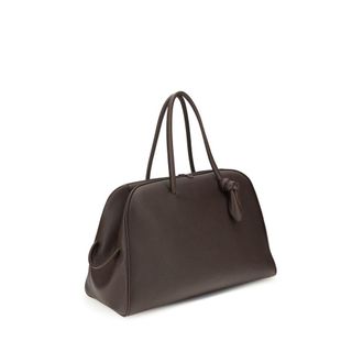 Jacquemus Womens Grained Calf Leather Shoulder Bag Brown Bos