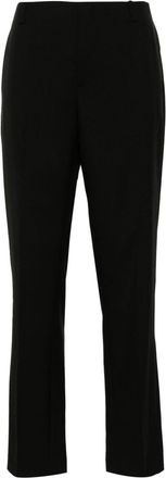 Kenzo virgin wool trousers - women - Viscose/Virgin Wool - 38 - Black