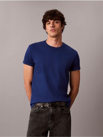 Calvin Klein Jeans Calvin Klein Mens Calvin Arch Interlock Tee - Navy - 2XL