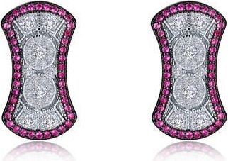 Lafonn Heritage Lab-Grown Ruby & Simulated Diamond Stud Earrings at Nordstrom Rack