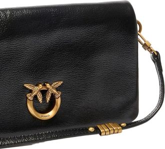 Pinko Womens Shoulder Bag Black Sheepskin - Shoulder-Bags