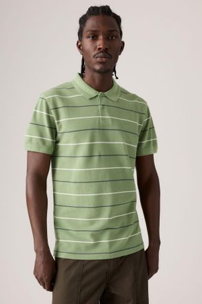 Levi's Original Polo - Men - XL - Green / Doyle Stripe Shale Green