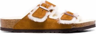 Birkenstock Sliders, male, Brown, 7 UK, Arizona