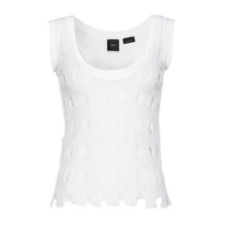 Pinko Pinko, Dames, Tops, Wit, Maat: M Viscose