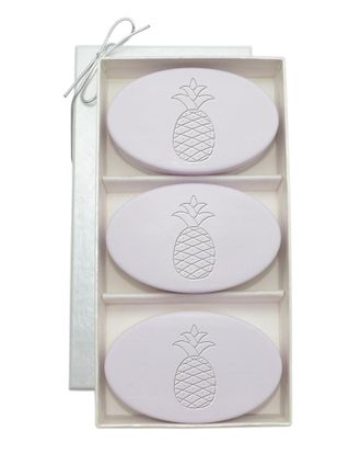 Carved Solutions Pineapple Signature Spa Trio Lavender 3 Soap Bars