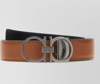 Ferragamo calf leather reversible belt