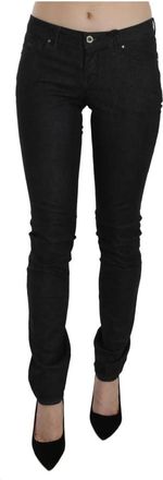 Costume National Low Waist Slim Fit Jeans - Dames - Skinny Jeans - Zwart - W30 - Katoen - Jeans